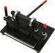 StarTech Lila Leder snijmachine - Handmatige stanspers - 2 ton perskracht - 0–100 mm slag - Nylonplaat en sleutel - Geschikt voor leer, stof, siliconen, rubber