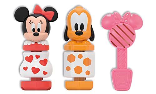 Clementoni - Disney Baby Minnie Mouse gebouw en speelboxen, stapelbaar speelgoed, kinderen 18 maanden, kleur meertalig, 17842