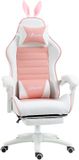 Vinsetto Fauteuil de jeu - Polyuréthane - 65x63x142cm - Rose