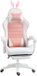 Vinsetto Fauteuil de jeu - Polyuréthane - 65x63x142cm - Rose