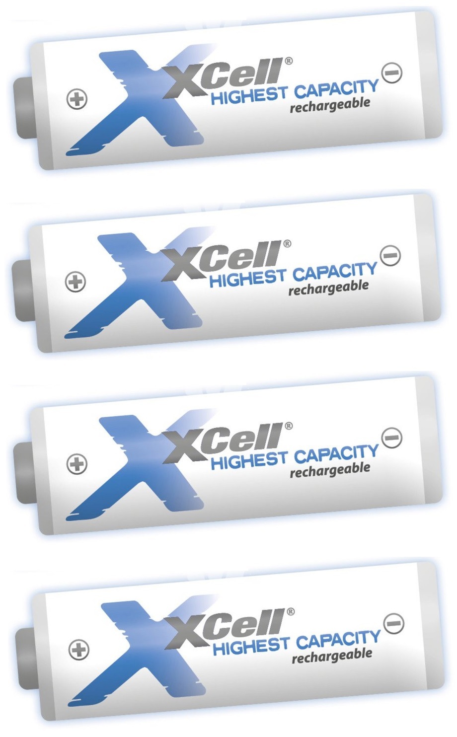XCELL Xcell AA krachtige batterijen - 4 stuks - 2650mAh Xcell AA krachtige batterijen - 4 stuks - 2650mAh