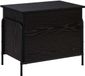 vidaXL Opbergbox Zwart eiken 80 x 40 x 49,5 cm Bewerkt hout