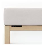 schlafgut Frottex Hoeslaken S - 90x190 - 100x200 511 Grey Light