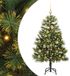 vidaXL Kunstmatige Scharnierende Kerstboom met Kegels Groen 120 cm
