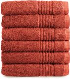 PHLOX Supreme Handdoeken 50x100 - set van 6 - Terracotta
