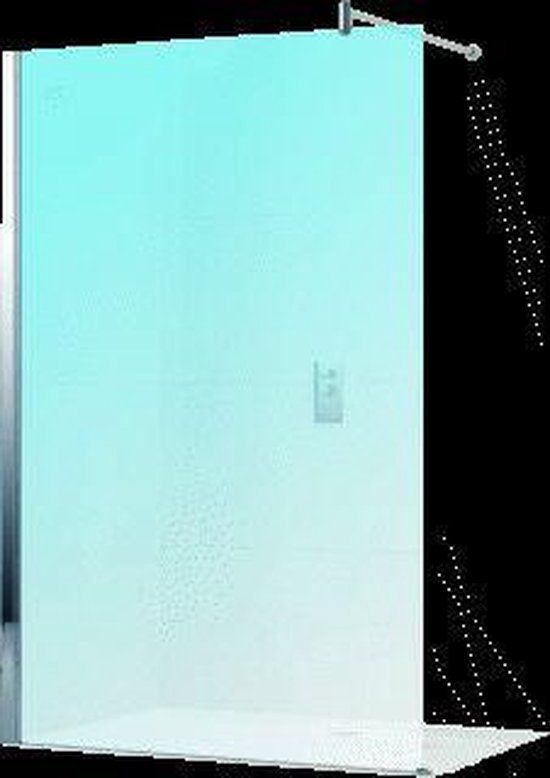 Novellini Lunes inloopdouche - 90x195cm - Mat Chroom - Helder Glas - LUNESH901B