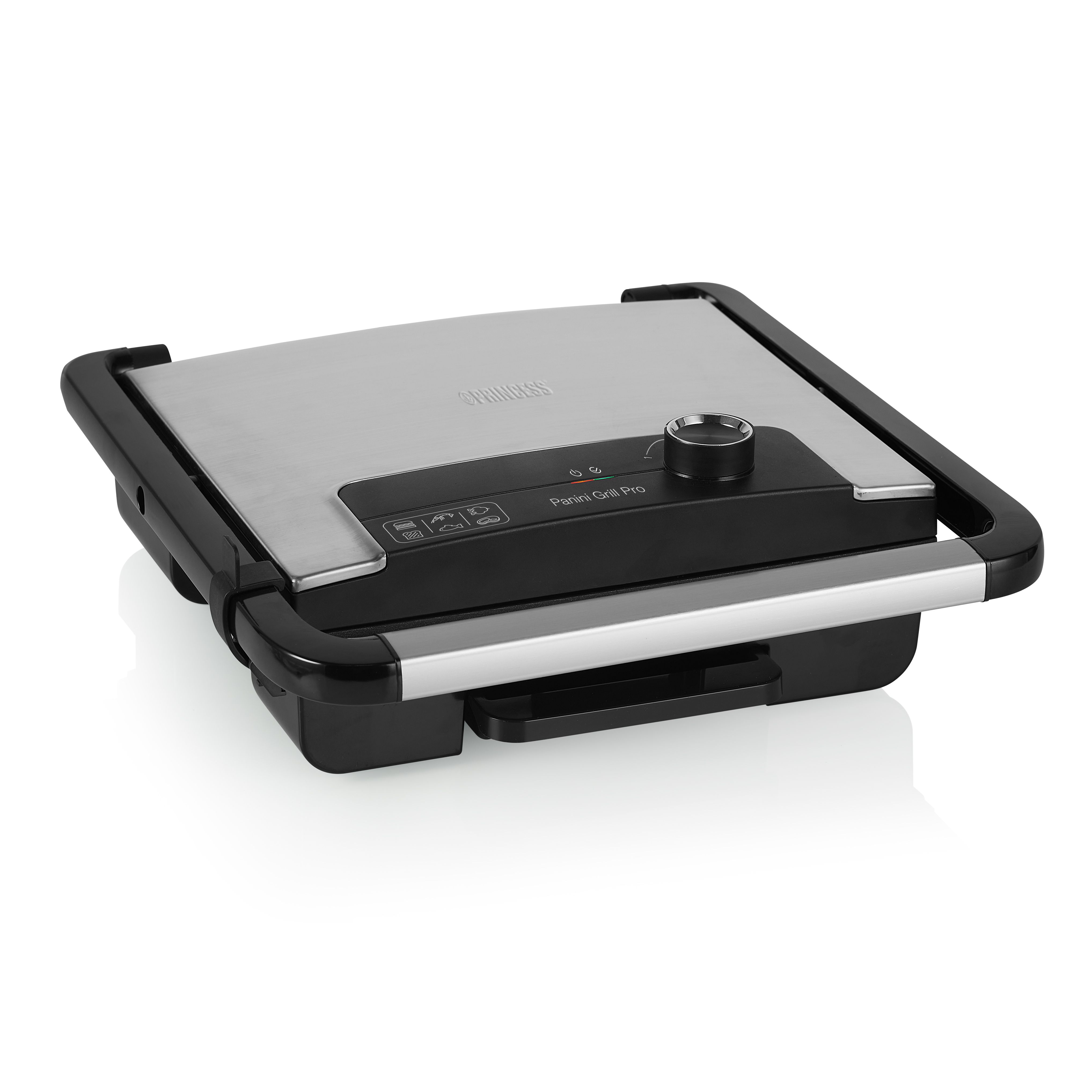 Princess Panini Grill Pro - Contactgrill - 2000W - Zwart/RVS