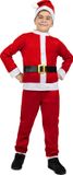 FUNIDELIA Kerstman Kostuum voor jongens - Maat: 122-134 cm - Rood