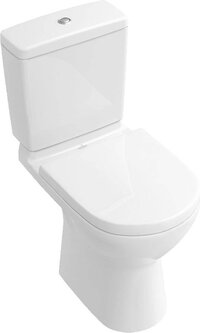 Villeroy & Boch O.novo combipack met zitting PK wit - Wit Alpin glans - 2 jaar garantie