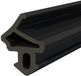 DQ-PP S-1172 Aluplast raamafdichting, zwarter rubberen afdichtingstape, kunststof afdichtingen, aluminium profielafdichting, voor pvc ramen en deuren, 30 m