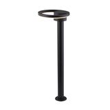 Searchlight Eakring - poteau de jardin - Ø 24 x 73 cm - 12W LED incl. - IP44 - noir