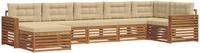 vidaXL - Buiten - bank - set - 7 - st - Natuurlijk - en - Beige