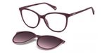 Polaroid PLD 6138/CS PLUM PLUM/VIOLET CLIP-ON 53/16/145 Lunettes de soleil femme