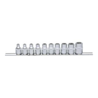 KS Tools 3/8" TX-E Socket Set, 10 Pieces, E5-E18