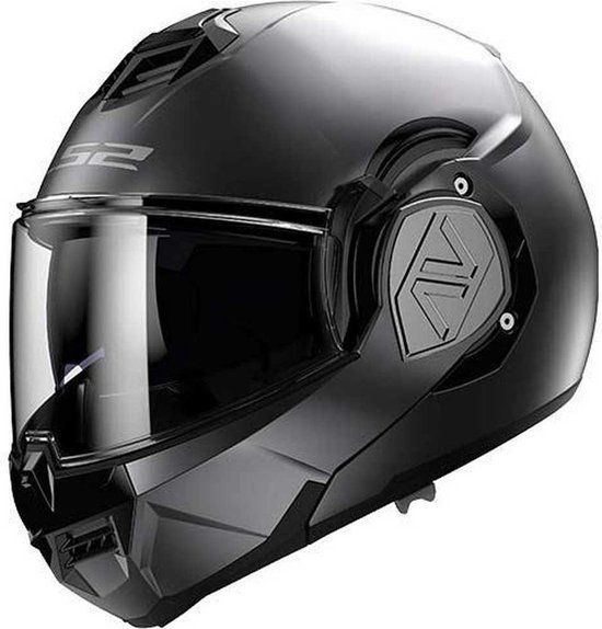 LS2 Helm Advant Solid FF906 mat titanium maat XS