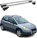 Omac Barres de toit en aluminium pour Fiat Sedici 2005-2014 – Tüv / Din 75302:2019 – Antivol inclus – Charge max 75 kg – 2 barres argent