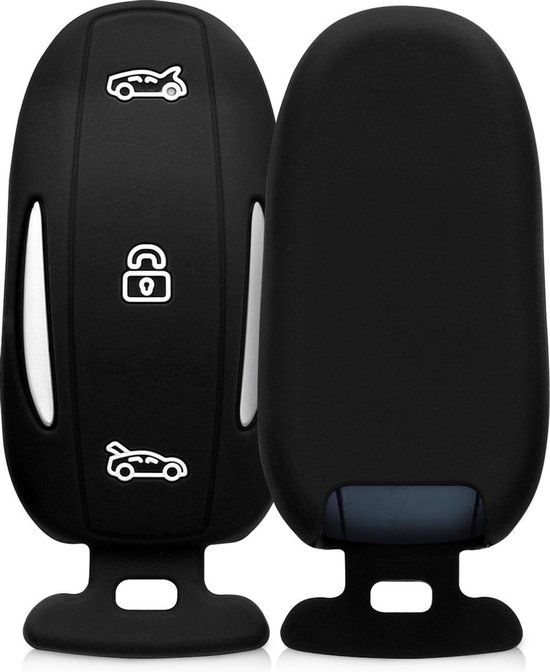 kwmobile autosleutel hoesje geschikt voor Tesla Model X - Zwart