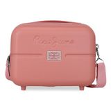 Pepe Jeans Accent toilettas, aanpasbaar, roze, 29 x 21 x 15 cm, harde ABS-kunststof, 9,14 l, 2,8 kg, Roze, Eén maat, Verstelbare make-uptas