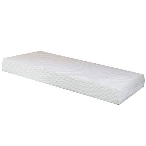 Nucci Design Matras van traagschuim, 60 x 120 cm, antibacterieel, voor kinderbed en babybed, gemaakt in Italië, zacht, ergonomisch, dikte 13 cm (60 x 120 zilver)