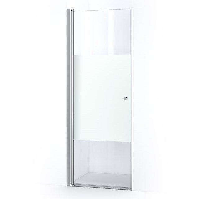 Maxaro Douchedeur Matte Strook 80cm Draaideur Zircon Comfort
