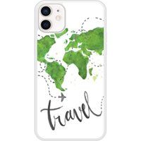 iPhone 12 Map Travel Bedrukt siliconen hoesje