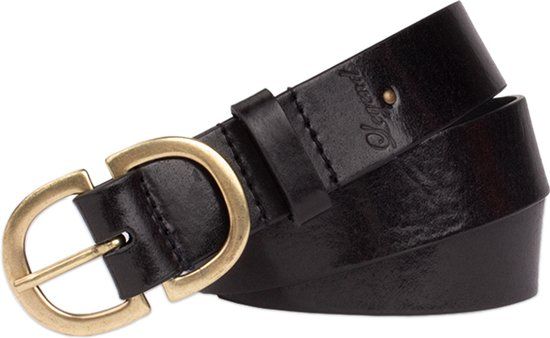 Legend Dames - Leren riem - Zwart - 90cm