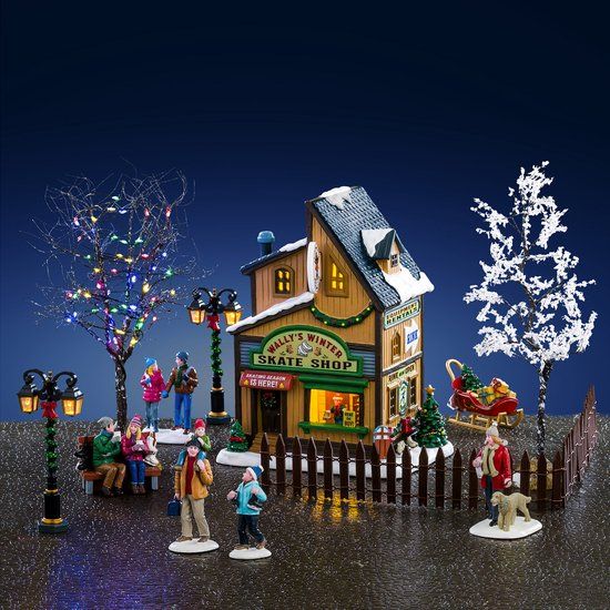 Lemax - Wally's Winter Skate Shop Set