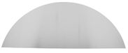 Stänkskiva HOME It® Gebogen spatwand, 90 x 45 cm, wandplaat van geborsteld roestvrij staal, duurzaam en decoratief voor keuken