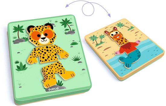 Djeco magnetisch speelgoed Inzebox Mix'n'match - creatief spel
