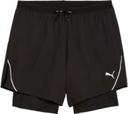 PUMA ULTRAWEAVE 2-in-1 Hardloopshort Heren Zwart S