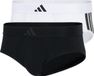 Adidas Sportswear - Active Flex Cotton 3 Stripes - Slips - Heren Onderbroek - Zwart / Wit