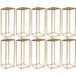 10pcs Support de fleurs de mariage 80 cm porte-fleurs métal doré centre de table mariage vase géométrique stratifié acrylique présentoir floral pour réception événement décoration de fête maison