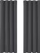 Deconovo Rideau occultant avec système de suspension, largeur 140 cm, 175x140, gris foncé