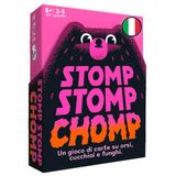 Asmodee – Stomp Stomp Chomp, grappig kaartspel voor familie en vrienden, vanaf 6 jaar, 2-5 spelers, 10 minuten, Italiaanse editie