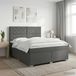 vidaXL Boxspringbed met matras Donkergrijs 140 x 190 cm Stof