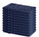 Lavea® Set van 10 washandjes 15x21 cm van 100% katoen badstof – Zacht & absorberend – Ideaal voor thuis, hotel, spa en baby – Marineblauw