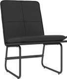 vidaXL Loungestoel Kunstleer Zwart 54x75x76 cm