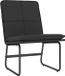 vidaXL Loungestoel Kunstleer Zwart 54x75x76 cm