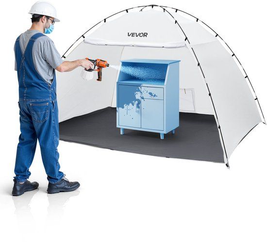 Vevor Draagbare Spuitcabinetent (293x230x188 cm Werkoppervlak)