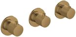 Hotbath Cobber X CX7067 inbouw douchethermostaat met 2 stopkranen (afbouwdeel)