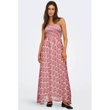 ONLY - ONLELENA VIKKI STRAP ANK DRESS NOOS WVN - Dames - Maxi jurken - Equestrian Red - XXL