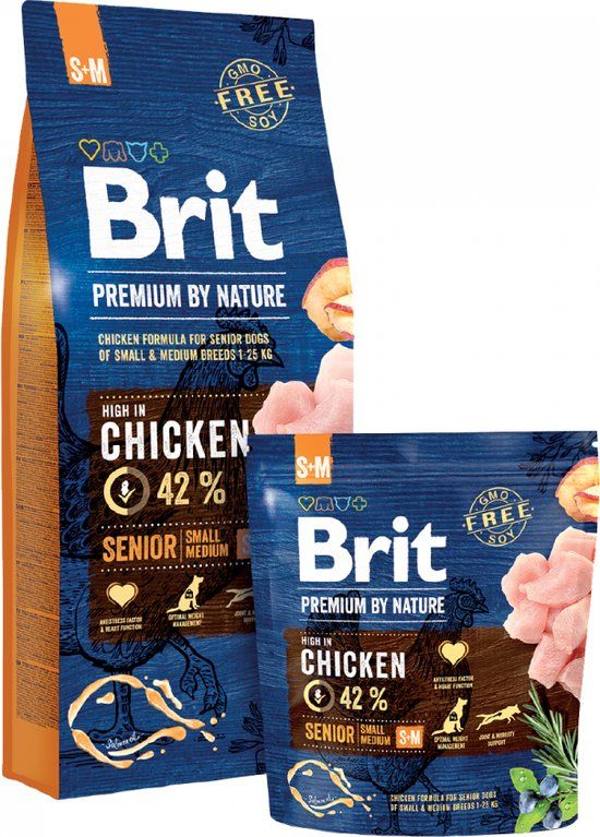 Brit Premium by nature Senior S+M 1 kg