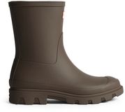Hunter Downpour Short Unisex bottes de pluie caoutchouc marron imperméable