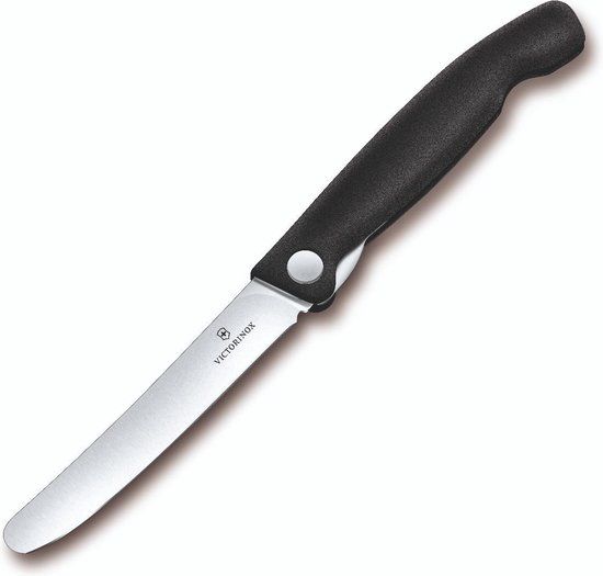 Victorinox Swiss Classic Tomatenmes Inklapbaar - 11cm - Zwart