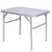 BAKAJI Klaptafel voor camping, picknick, aluminium, met koffer voor strand of tuin (90 x 60 x 70 cm)
