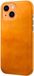 Casecentive Leren Back case iPhone 14 tan