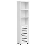 VASAGLE Meuble de salle de bain, meuble haut, 3 étagères ouvertes | Hanis BBK160W01 Étagère de rangement, 2 étagères réglables, salon, entrée, blanc nuage, collection