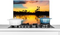 KitchenYeah Spatscherm keuken 60x40 cm - Kookplaat achterwand Water - Natuur - Zomer - Lucht - Muurbeschermer - Spatwand fornuis - Hoogwaardig aluminium