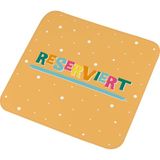 GRUSS & CO Magische handdoek met motief gereserveerd, kleine handdoek, gastendoek, in vorm geperst, 30 cm x 30 cm, katoen, cadeau, grappige verrassing, 74380
