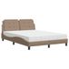 vidaXL Bed Zadar Cappuccino 120x200 cm Kunstleer Inclusief Matras